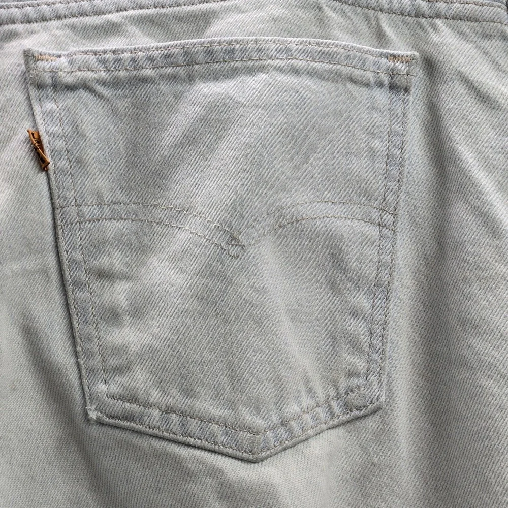 VINTAGE Levi's 550 Men Jeans 36X34 Light Blue Tapered Orange Tab 80s USA READ